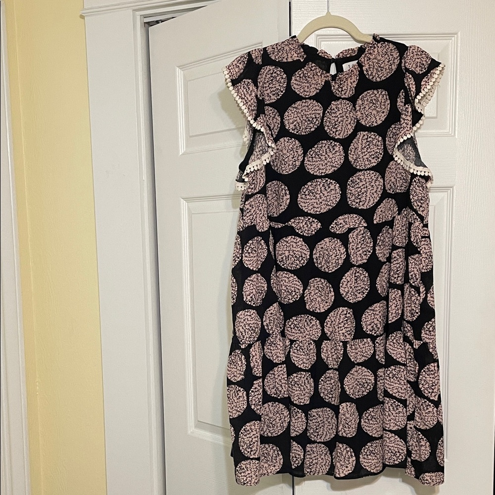 THML Black and Pink Ruffle Dress